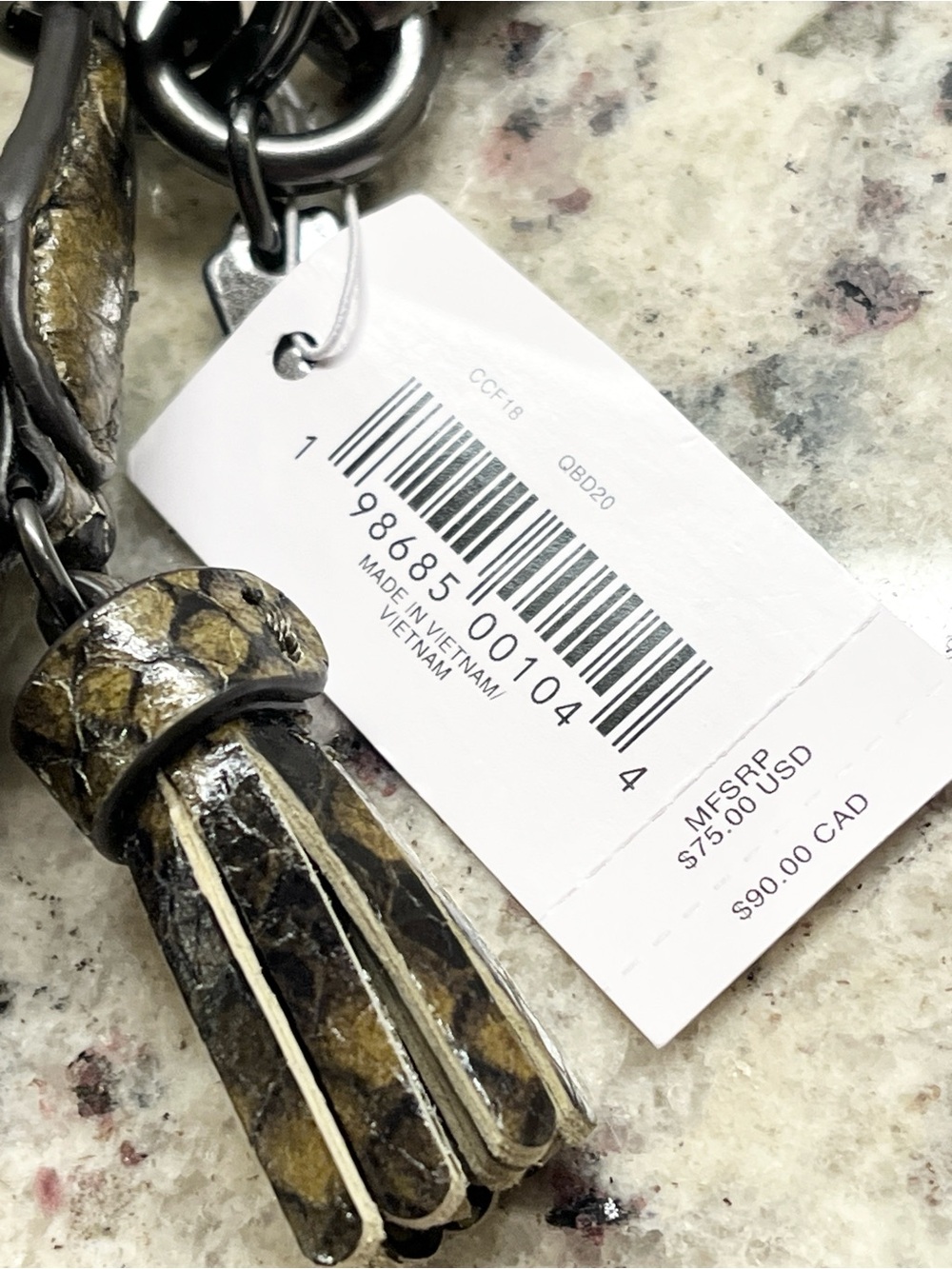 Coach Carmen Mini Bag Charm Key Fob NWT - Picture 11 of 11